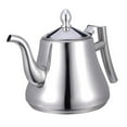 thumbnail image 1 of BinKFF 34oz/ 1000ml Stainless Steel Teapot, Metal Tea Pot with Removable Infuser, Oil Can with Filter Coffee Server Table Serving Pot for Home, Restaurant, Outdoor, Dishwasher Safe, 1 of 6