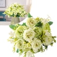 thumbnail image 1 of BinKFF 6 Color Rose Peony Artificial Flowers UV Resistant Fake Flowers for Outdoor Garden Decor Wedding Bouquets Home Decoration Porch, Patio Table Centerpiece, 1 of 8
