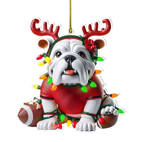 BinKFF Acrylic Christmas Tree Ornament Decorations - Santa Claus Reindeer Snowman Tree Mini Building Toys, Christmas Stocking Stuffers, Fun Family Christmas Birthday Gift Idea