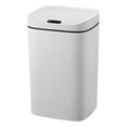 thumbnail image 1 of BinKFF Automatic Bathroom Trash Can with Lid, 3.1/3.7/4/4.2 Gallon Slim Touchless Garbage Can, Waterproof Motion Sensor Trash Bin for Bathroom, Office, Kitchen, White, 1 of 9