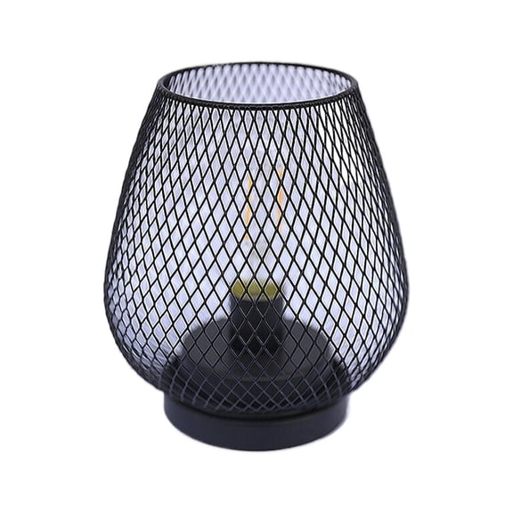 BinKFF Battery Operated Lamp Outdoor Table Lantern, LED Table Lantern with Timer Mode, Vintage Decorative Lights Cordless Lamp Indoor Outdoor Patio Bedroom Living Room