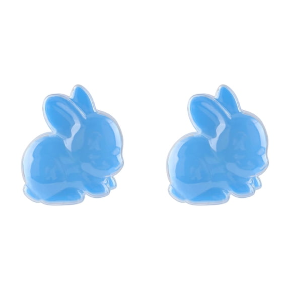 BinKFF Bunny Candy Jar Decorations - Plastic Candy Jars with Bunny-Shaped Lids - Reusable Empty Storage for Basket Stuffers Candy Fillers, Easter Table Centerpiece Decorations