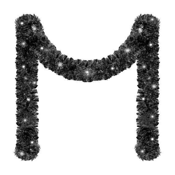 BinKFF Christmas Decoration - 16.4 FT Pre-lit Christmas Green Garland, LED Lights Lighted Artificial Pine Garlands, for Indoor Outdoor Christmas Decor Holiday Wedding Decoration