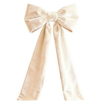 BinKFF Christmas Extra Large Velvet Bows Christmas Tree Topper Decor Giant Xmas Tree Toppers Bows for Home Wreath Wall Backdrop Birthday Wedding Party Decorations