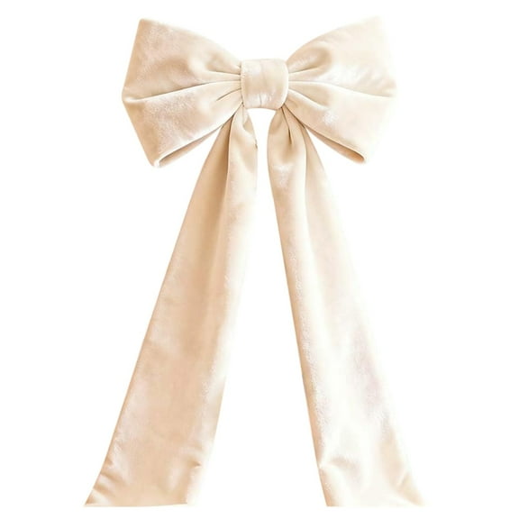 BinKFF Christmas Extra Large Velvet Bows Christmas Tree Topper Decor Giant Xmas Tree Toppers Bows for Home Wreath Wall Backdrop Birthday Wedding Party Decorations