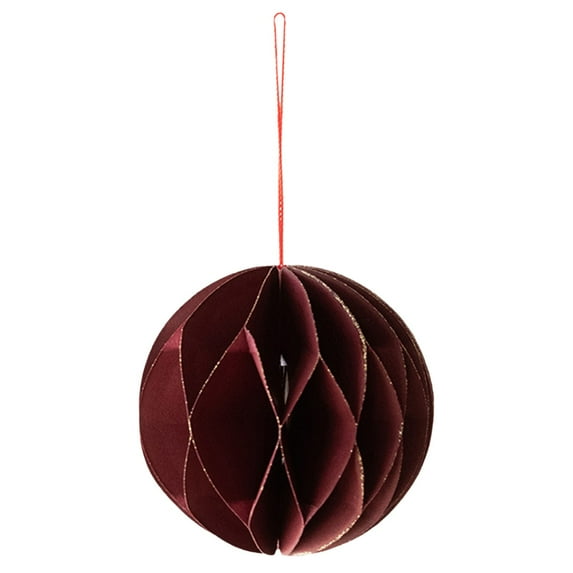 BinKFF Christmas Honeycomb Decoration Paper Christmas Trees Tissue Table Centerpiece Xmas Hanging Ornaments Large Honey Comb Tree Decor Home Party Gift Supplies