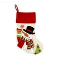thumbnail image 1 of BinKFF Christmas Stockings, Christmas Stockings, Fireplace Christmas Tree Decoration, Burlap Plaid Xmas Holiday Party Decoration Gifts for Family Kids - 3D Reindeer Socks, 1 of 8