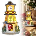 thumbnail image 1 of BinKFF Christmas Village Sets-Christmas Decorations,LED Lighted Christmas Village Houses with Figurines, Christmas Village Collection Indoor Room Decor - Collectible Buildings, 1 of 8