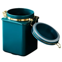 BinKFF Coffee Canister Storage Container - 37 OZ Stainless Steel Airtight Coffee Bean Storage Grounds Container, Kitchen Food Canister Jar for Cereal, Sugar, Tea