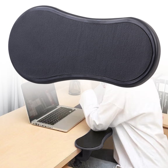 BinKFF Computer Arm Rest for Desk, Adjustable Arm Rest Support for Computer Desk Ergonomics Rotating Armrest Support Extender, Keyboard Wrist Rest Pad with Mouse Wrist Rest for Office