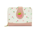 thumbnail image 1 of BinKFF Cute Fruit Prints Small Women Wallet with Zipper Coin Pocket PU Leather Compact Cash Travel Credit Card Holder for Female Ladies Teen Girls ID Window and Card Slots, 1 of 9