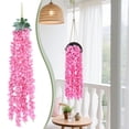 thumbnail image 1 of BinKFF Fake Hanging Flowers - Wisteria Artificial Flowers Garland, 1 Pieces 2.79 Feet Artificial Wisteria Vine Ratta Hanging Garland Silk Flowers for Home Party Wedding Decor, 1 of 8