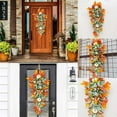 thumbnail image 1 of BinKFF Fall Decorations for Home, 17.7" Fall Wreaths for Front Door, Fall Door Wreath with Pumpkins Berries & Ferns Autumn Wreath for Home Porch Wall Outside Thanksgiving Decor, 1 of 8