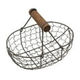 thumbnail image 1 of BinKFF Farmhouse Wire Egg Basket Iron Organizer Basket with Handle Iron Art Eggs Tray Wire Fruit Storage Vegetables Container Eggs Holder for Kitchen Home Living Room, 1 of 6