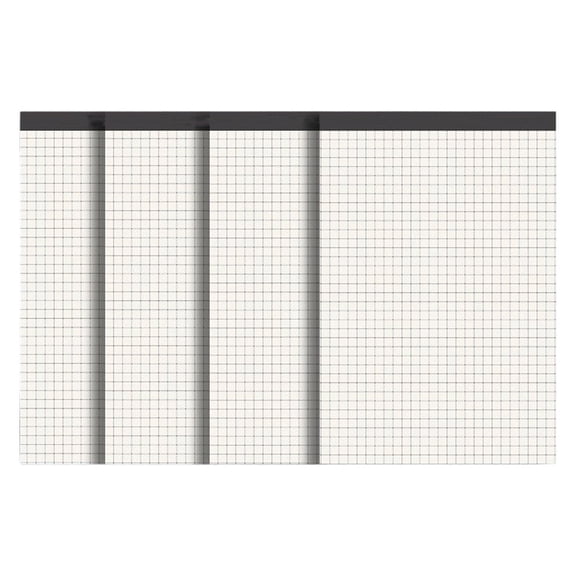 BinKFF Graph Paper Pad 8.5 x 11, 4 Pack, Grid Paper Pad, Blueprint Quadrille Pad, Easy Tears Off, Grid Pad Notebook 8.5 x 11, White 70 GSM Graft Paper, 70 Sheets/Pad