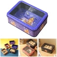 thumbnail image 1 of BinKFF Halloween Candy Tin with Lid Design Trick Container for Cookies Reusable Metal Storage Jar for Festive and Thanksgiving, Suitable for DIY Crafts Candy Cookies Keys Gifts, 1 of 8