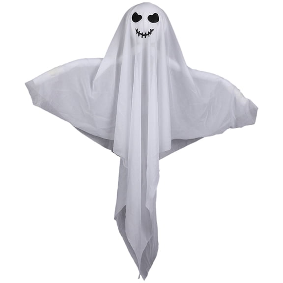 BinKFF Halloween Decorations 27.5" Hanging Ghosts Light Up Kit Decor LED Ghost Light Indoor Bedroom Wall Outdoor Fall Party Garden Patio Front Porch Yard Scary Cute Halloween Ghost Decor