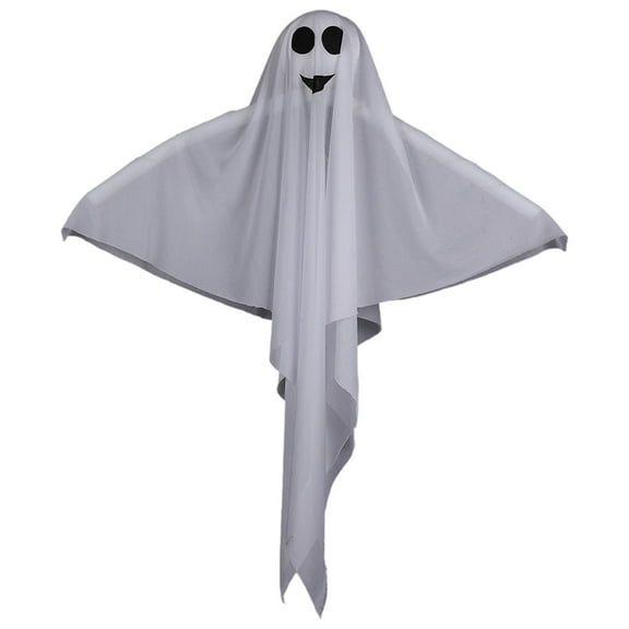 BinKFF Halloween Decorations 27.5" Hanging Ghosts Light Up Kit Decor LED Ghost Light Indoor Bedroom Wall Outdoor Fall Party Garden Patio Front Porch Yard Scary Cute Halloween Ghost Decor