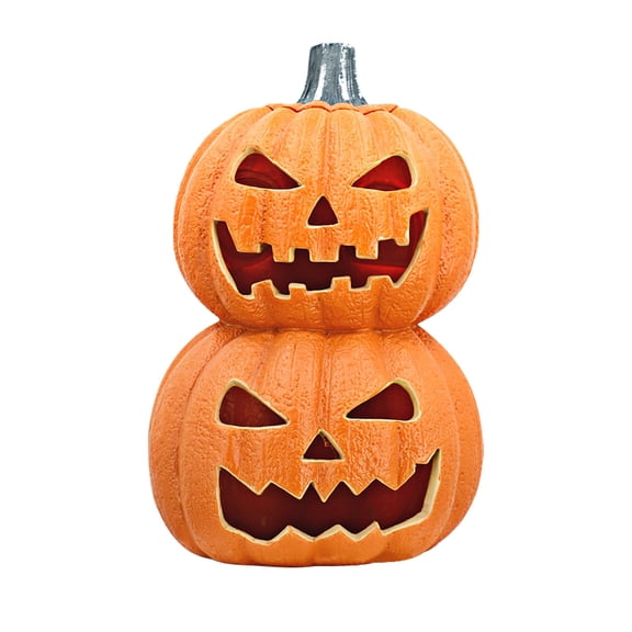 BinKFF Halloween Decorations - Halloween Pumpkin Night Light, Flameless LED Pumpkin Lights, Ghost Face for Halloween Party Funny Office Desk Pumpkins Fall Decorations Gifts