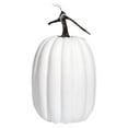 thumbnail image 1 of BinKFF Halloween Decorations Indoor - 1PCS Halloween Pumpkins Decor, White Black Orange Dot Stripe Fake Foam Pumpkins Perfect for Halloween Thanksgiving Fall Decor, 1 of 5