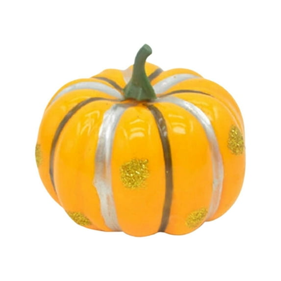 BinKFF Halloween Decorations Indoor - Halloween Pumpkin Decor - Black White and Orange Pumpkins Artificial Pumpkins for Crafts Fall Decorations for Home Halloween Thanksgiving Decor