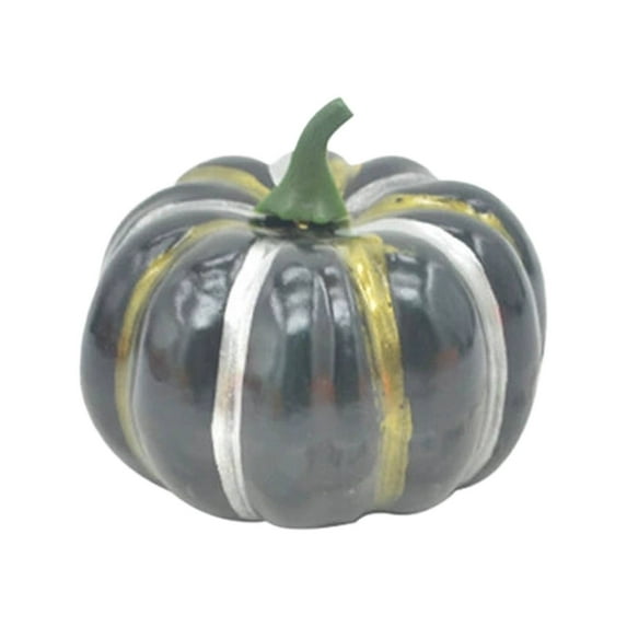 BinKFF Halloween Decorations Indoor - Halloween Pumpkin Decor - Black White and Orange Pumpkins Artificial Pumpkins for Crafts Fall Decorations for Home Halloween Thanksgiving Decor