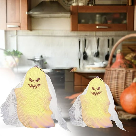 BinKFF Halloween Ghost Night Light Decorations Indoor, Halloween Lights for Bedroom Decor, Vintage Cute Halloween Decorations, Halloween Home Party Kitchen Table Decorations