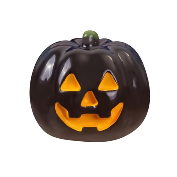 BinKFF Halloween Mini Pumpkins, Luminous Miniature Resin Pumpkins Tiny Pumpkins Decor Glow in The Dark Pumpkin Decorations Small Pumpkins for Crafts Halloween Decorations