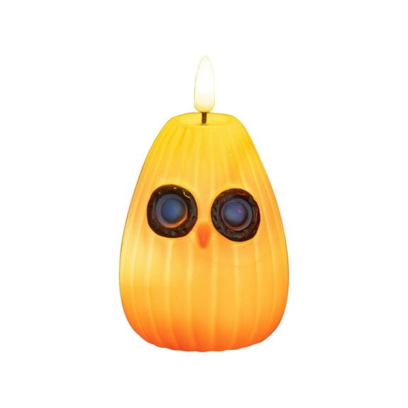 BinKFF Halloween Owl Led Night Light Decor,Cute Ghostly Atmosphere Decorations Owl Night Light,Battery Operated Halloween Night Lights,Halloween Decor for Party, Shelf & Bar