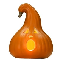 BinKFF Halloween Pumpkin Decorations Jack-O-Lantern Solar Pumpkin Lights Outdoor Halloween Decorations for Garden Yard Lawn Patio Porch,Scary Face Pumpkin