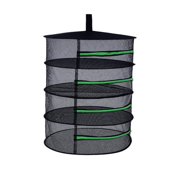BinKFF Herb Drying Rack Hanging 2/4/6/8 Layer, Collapsible Herb Dryer Mesh, Plant Net Dry Rack for Drying Seeds Bud Grass Hydroponic Plants Outdoor Gardening Supplies