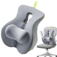 thumbnail image 1 of BinKFF High Back Support Pillow for Office Chair, Fully Support Entire Back Cushion Promotes Posture- Memory Foam Lumbar Support Pillow for Offfice Chair, Desk, Gaming, Recliner Chair, 1 of 7