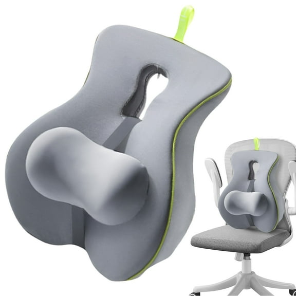 BinKFF High Back Support Pillow for Office Chair, Fully Support Entire Back Cushion Promotes Posture- Memory Foam Lumbar Support Pillow for Offfice Chair, Desk, Gaming, Recliner Chair