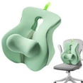 thumbnail image 1 of BinKFF High Back Support Pillow for Office Chair, Fully Support Entire Back Cushion Promotes Posture- Memory Foam Lumbar Support Pillow for Offfice Chair, Desk, Gaming, Recliner Chair, 1 of 7