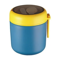 BinKFF Insulated Lunch Container Hot Food Jar, Stainless Steel Vacuum Bento Lunch Box for Adult with Spoon Leak Proof Hot Food Insulated Container for Office Picnic Travel Outdoors