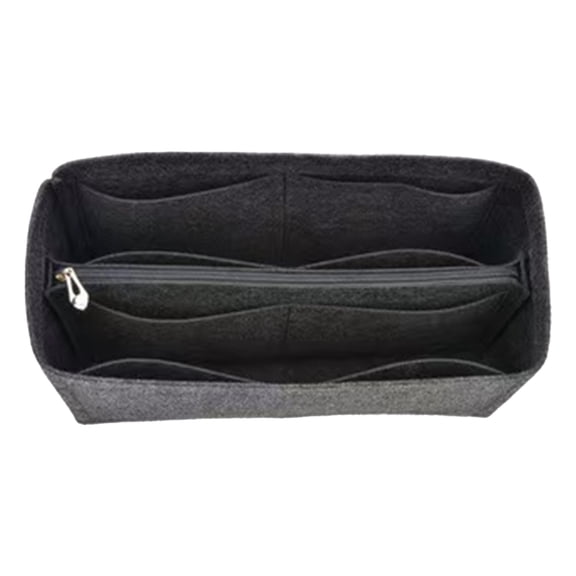BinKFF Large Makeup Bag, Travel Makeup Bag Organizer, Inner Liner Makeup Storage and Organization Bag Inner Liner Bag, Toiletry Bag for Makeup Brushes, Cosmetic Organizer