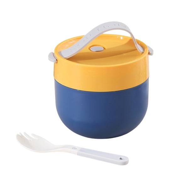 BinKFF Lunch Box - Thermo Food Jar for Hot Food Adults 32OZ Soup Thermo Lunch Containers Wide Mouth Vacuum Insulated Stainless Steel Leakproof Bento Box with Spoon