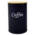 thumbnail image 1 of BinKFF Metal Canisters Sets for the Kitchen, 25 Oz Coffee Sugar Tea Container Set, Farmhouse Style, Food Storage Containers with Lids for Countertop, Cabinet, Coffee Bar Decor, 1 of 7