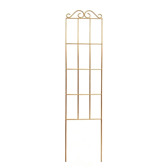BinKFF Metal Garden Trellis for Climbing Plants Outdoor, 19.7" Variable Mount Angles Rose Trellis Rustproof Wall Trellis for Roses Vine Cucumbers Vegetables Flower Support