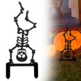 thumbnail image 1 of BinKFF Metal Halloween Yard Signs Halloween Outdoor Decorations Black Metal Art Halloweens Yard Stakes Reusable Skeleton Lawn Sign for Holiday Party Decor for Garden Prop, 1 of 8