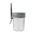 thumbnail image 1 of BinKFF Overnight Oats Containers with Lids and Spoons, Mason Jars with Removable Separate Compartments, Airtight and Leak-Proof Glass Jars for Yogurt, and Oatmeal, 1 of 6