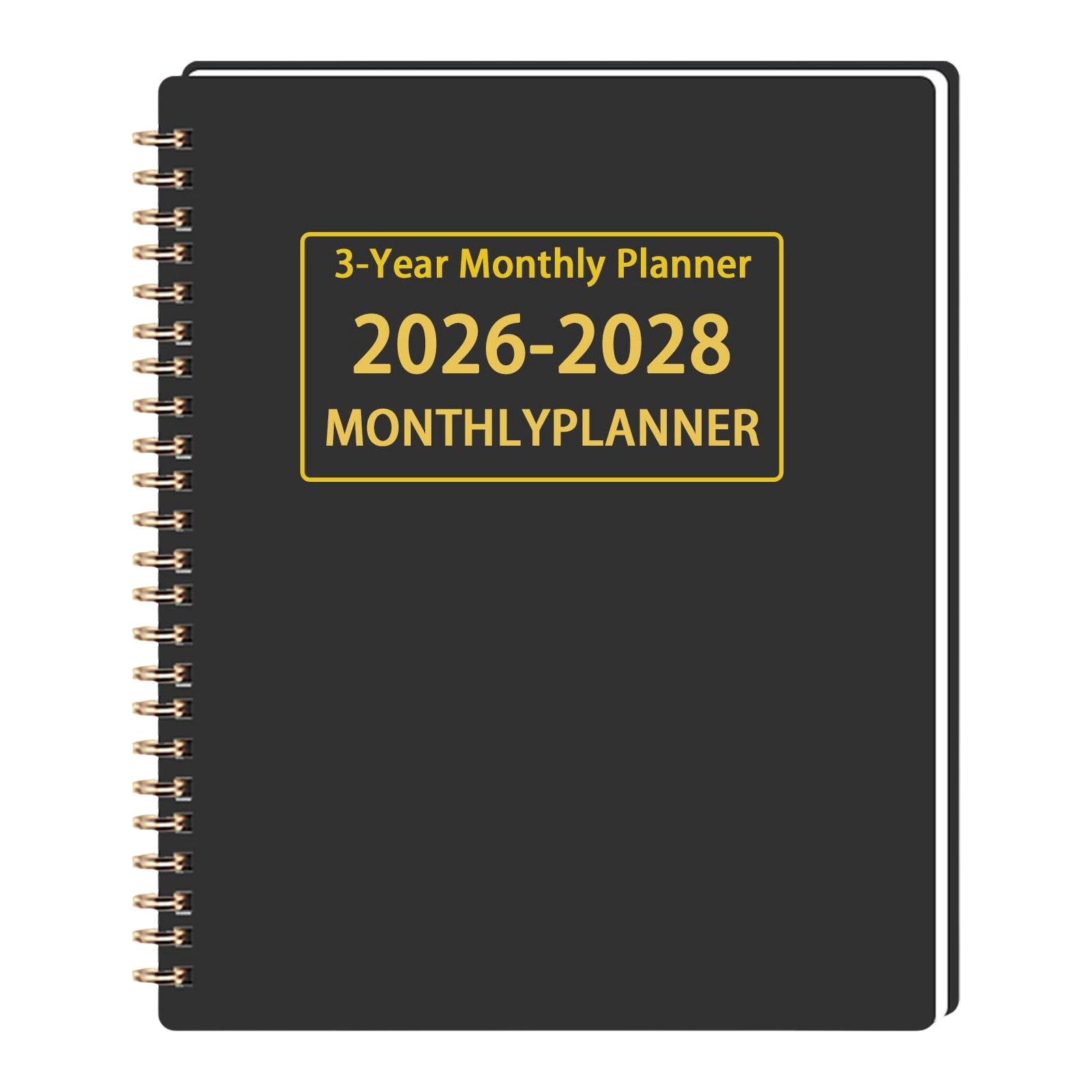 BinKFF Planner 2026-2028, 36 Months Weekly and Monthly Hardcover Planner, January 2026 - December 2028, 8.7" x 11.4" Daily Calendar Planner Book, Spiral Yearly Agenda Organizer Notebook