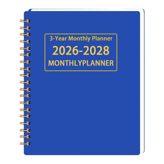 BinKFF Planner 2026-2028, 36 Months Weekly and Monthly Hardcover Planner, January 2026 - December 2028, 8.7" x 11.4" Daily Calendar Planner Book, Spiral Yearly Agenda Organizer Notebook