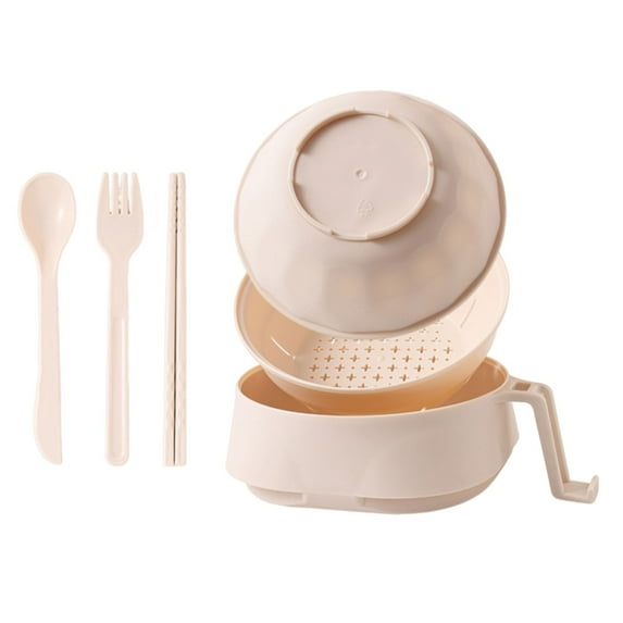 BinKFF Ramen Cooker Ramen Bowl Set with Chopsticks, 2026 Upgraded Microwave Safe Pasta Cooker Noodle Bowl with Lid, Instant Ramen Bowls for Apartment College Dorm Home Office