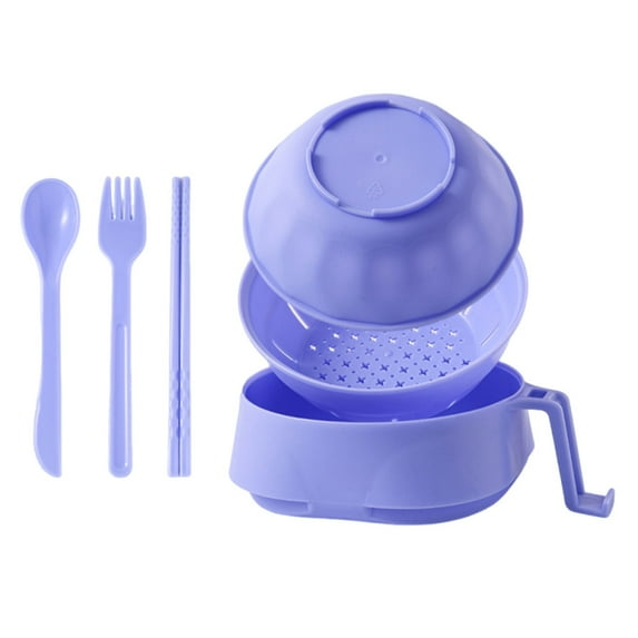 BinKFF Ramen Cooker Ramen Bowl Set with Chopsticks, 2026 Upgraded Microwave Safe Pasta Cooker Noodle Bowl with Lid, Instant Ramen Bowls for Apartment College Dorm Home Office