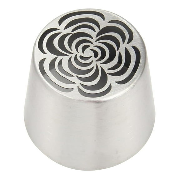 BinKFF Russian Piping Tips, Extra Large Russian Piping Tip, Stainless Steel Flower Piping Tips Rose Floral Icing Nozzles for Cake Decorating, Frosting, Cream Flower DIY Cookies