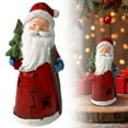 thumbnail image 1 of BinKFF Santa Claus Decor Figurines Resin Christmas Santa Lighted Decorations Indoor Glowing Snowman LED Light Indoor Christmas Decoration for Home Office Table Xmas Party Ornament Gift, 1 of 8