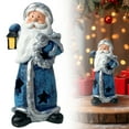 thumbnail image 1 of BinKFF Santa Claus Decor Figurines Resin Christmas Santa Lighted Decorations Indoor Glowing Snowman LED Light Indoor Christmas Decoration for Home Office Table Xmas Party Ornament Gift, 1 of 8