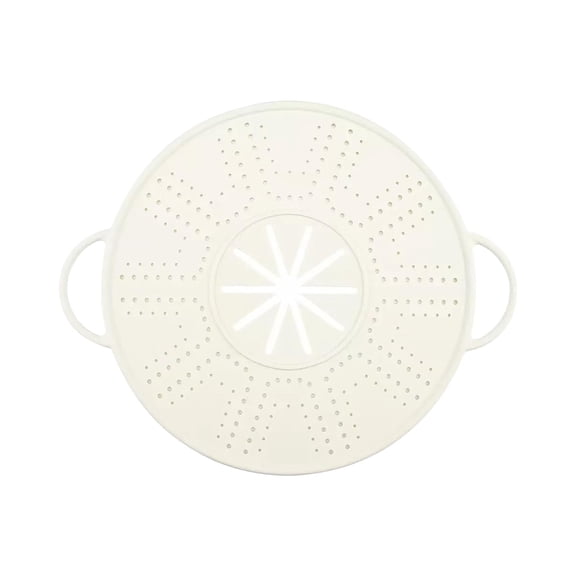 BinKFF Silicone Spatter-Proof Lid For Frying Pan, Multi-Purpose Grease Spatter-Proof Cover, Heat-Resistant Tripod Pad, 12-Inch Non-Stick Grease Spatter-Proof Cover, Dishwasher Washable