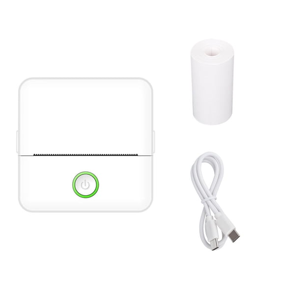 BinKFF Sticker Printer, Thermal Mini Printer, Bluetooth Print Pod with 3 Rolls of Paper, Portable Print Pods for Phone & Tablet, Sticker Maker Machine for Notes, Photos, Journal